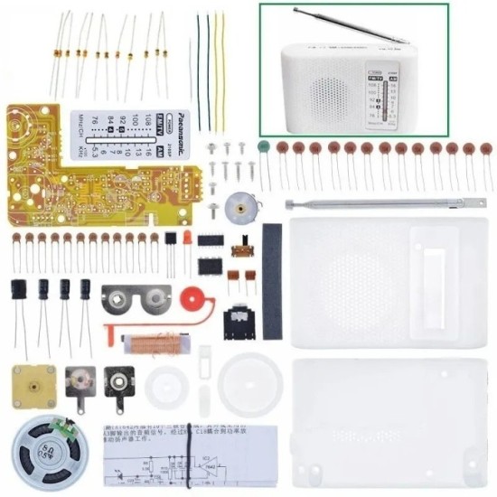 KIT RADIO FM / AM CF210SP CD9088 CARCASA BLANCA