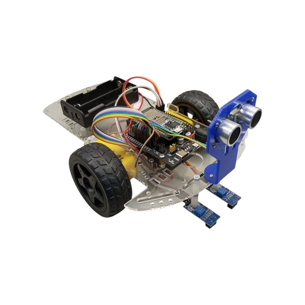 KIT SENSOR DE OBSTACULOS CON ULTRASONICO Y SEGUIDOR DE LINEA