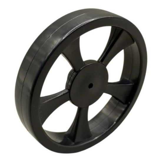 LLANTA PLASTICO NEGRA 63.9 X 12.5 MM