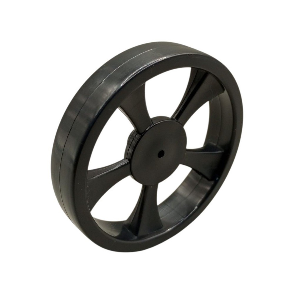 LLANTA PLASTICO NEGRA 63.9 X 12.5 MM