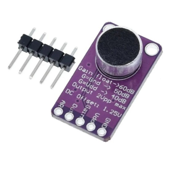 MAX9814 MICROFONO PLACA AMPLIFICADORA ARDUINO AGC