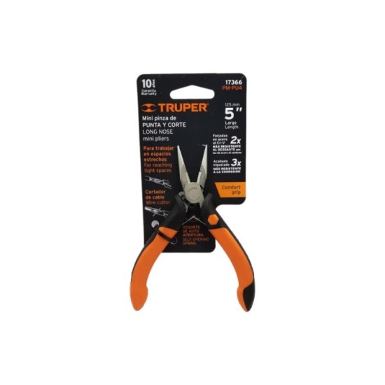 MINI PINZA DE PUNTA Y CORTE TRUPER 5"