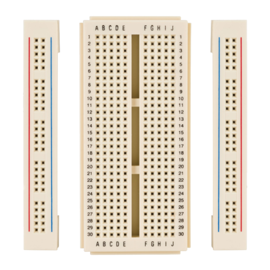 MINI PROTOBOARD 1 BLOQUE 2 TIRAS DESLIZABLES  400 PUNTOS