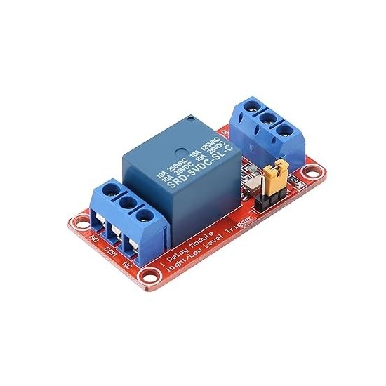 MODULO 1 RELEVADOR CON OPTOACOPLADOR 5V ROJO