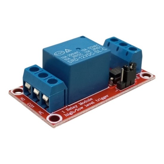MODULO 1 RELEVADOR CON OPTOACOPLADOR PLACA ROJA