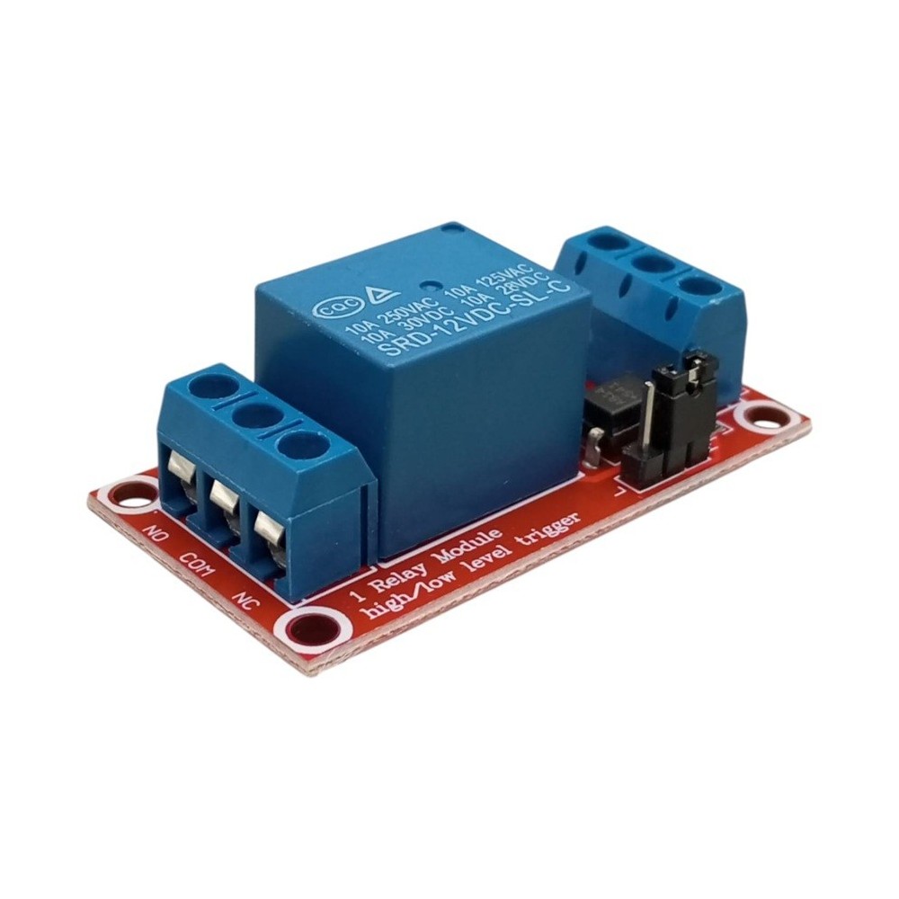 MODULO 1 RELEVADOR CON OPTOACOPLADOR PLACA ROJA